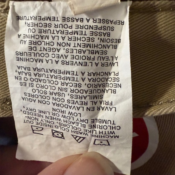 Wrangler Relaxed Fit Fleece Lined Cargo Pants Men's 36x34 Tan Work Utility - Picture 9 of 10